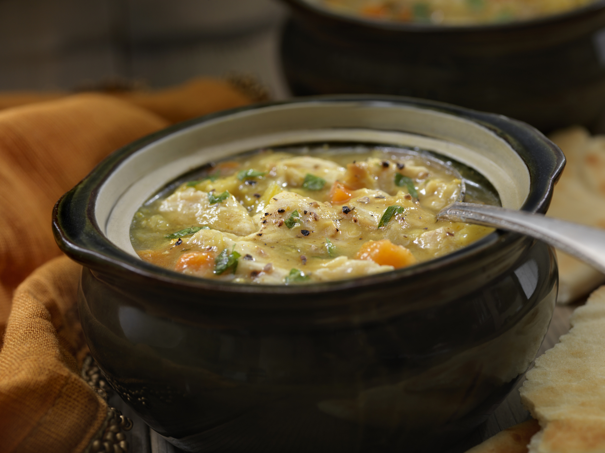 Gazdag leves zöldségekkel