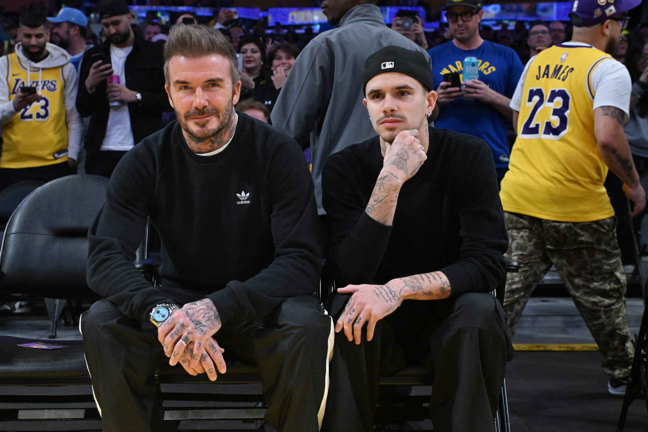 Romeo Beckham és David Beckham