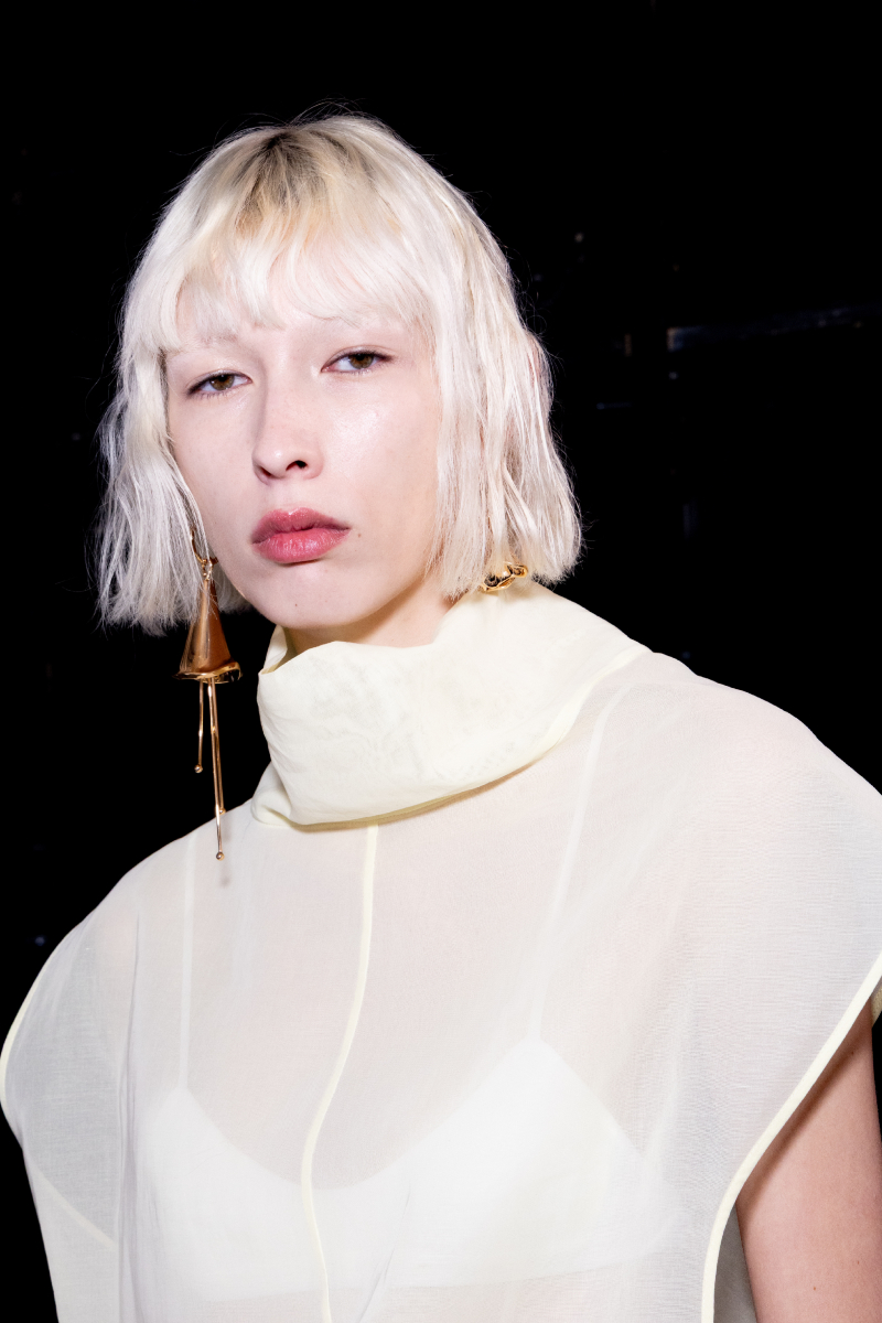 Bubi frizurás modell Sportmax 2026. tavasz–nyár bemutatón