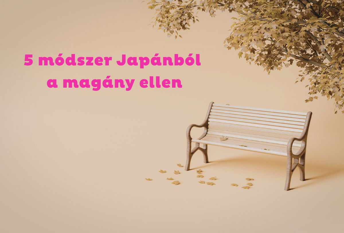 Magányosan álló drapp színű pad bézs háttéren, oldalról sárgászöld levelekkel fa lombja nyúlik be a pad fölé