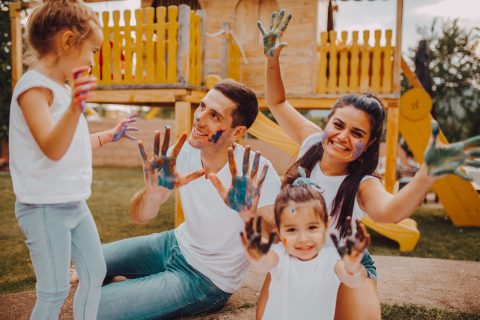 Húsvéti programon a család