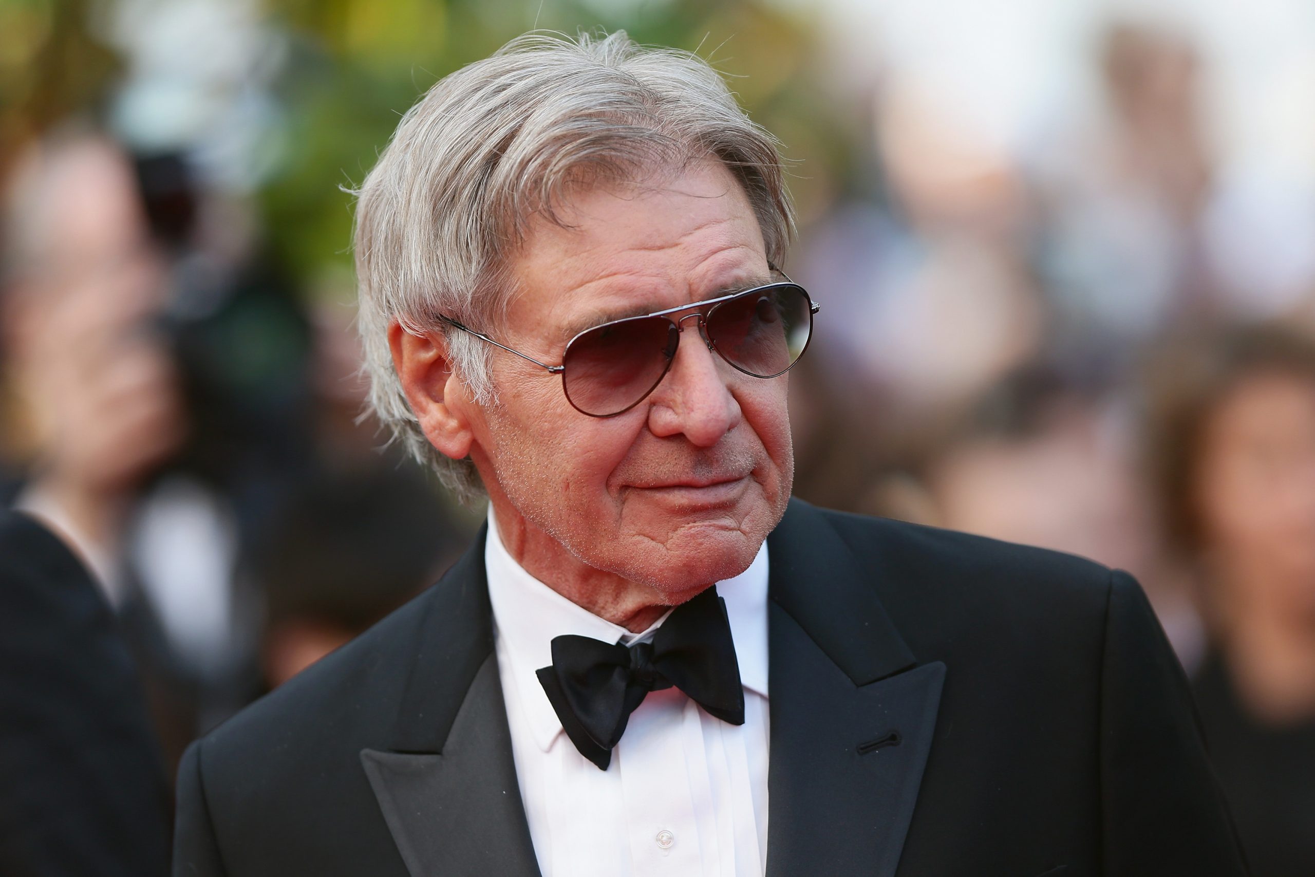 Harrison Ford portré, napszemüvegben