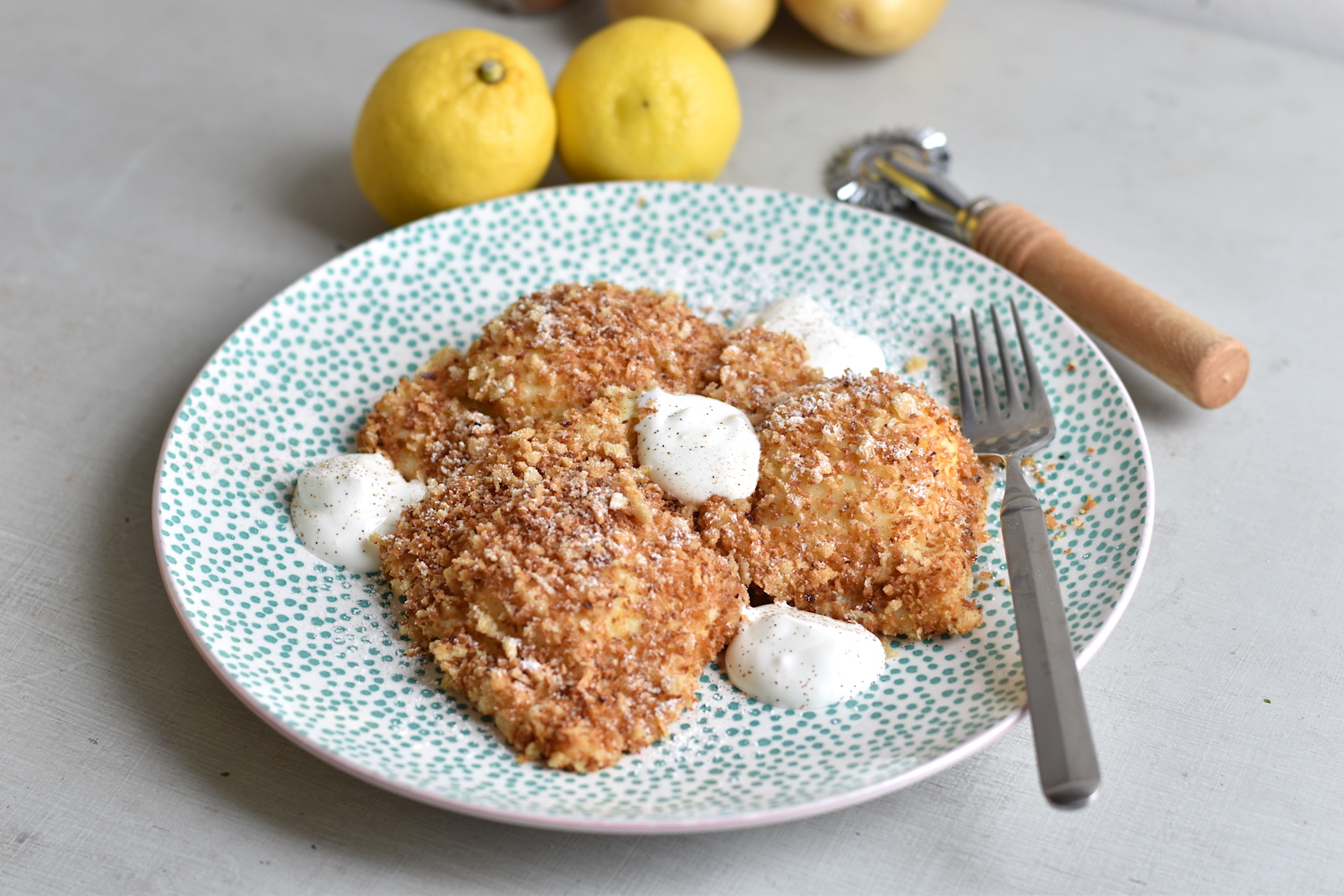 Túrós derelye burgonyás tésztával