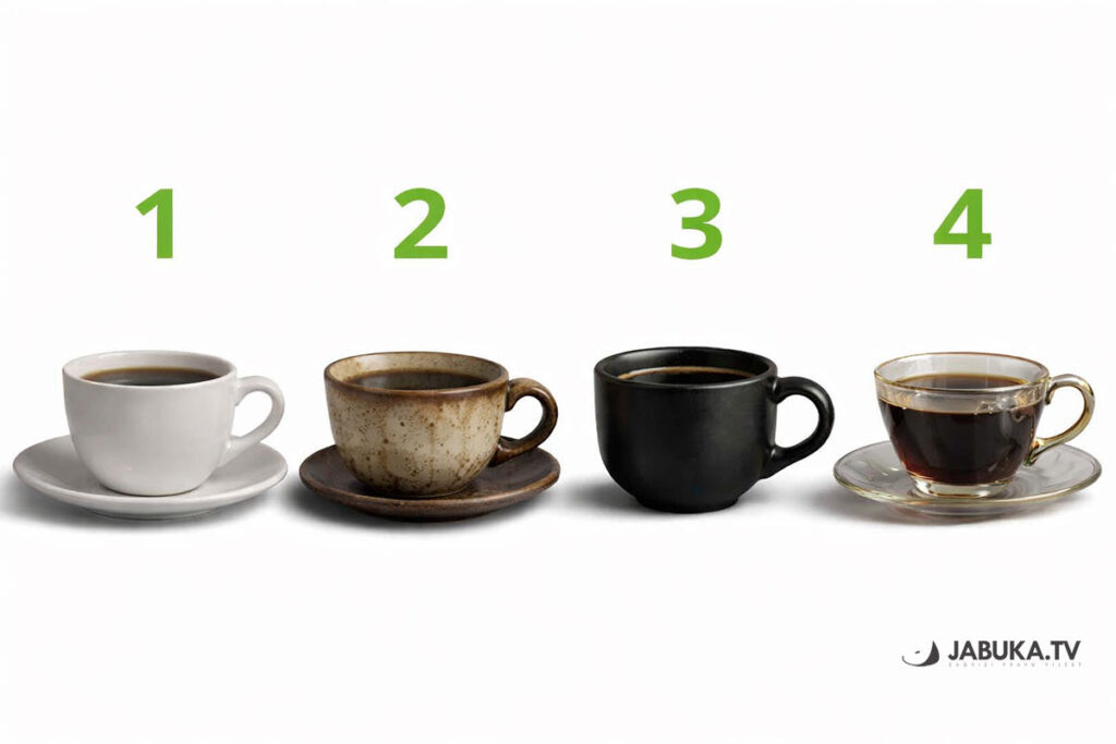 4 különböző kávéscsésze