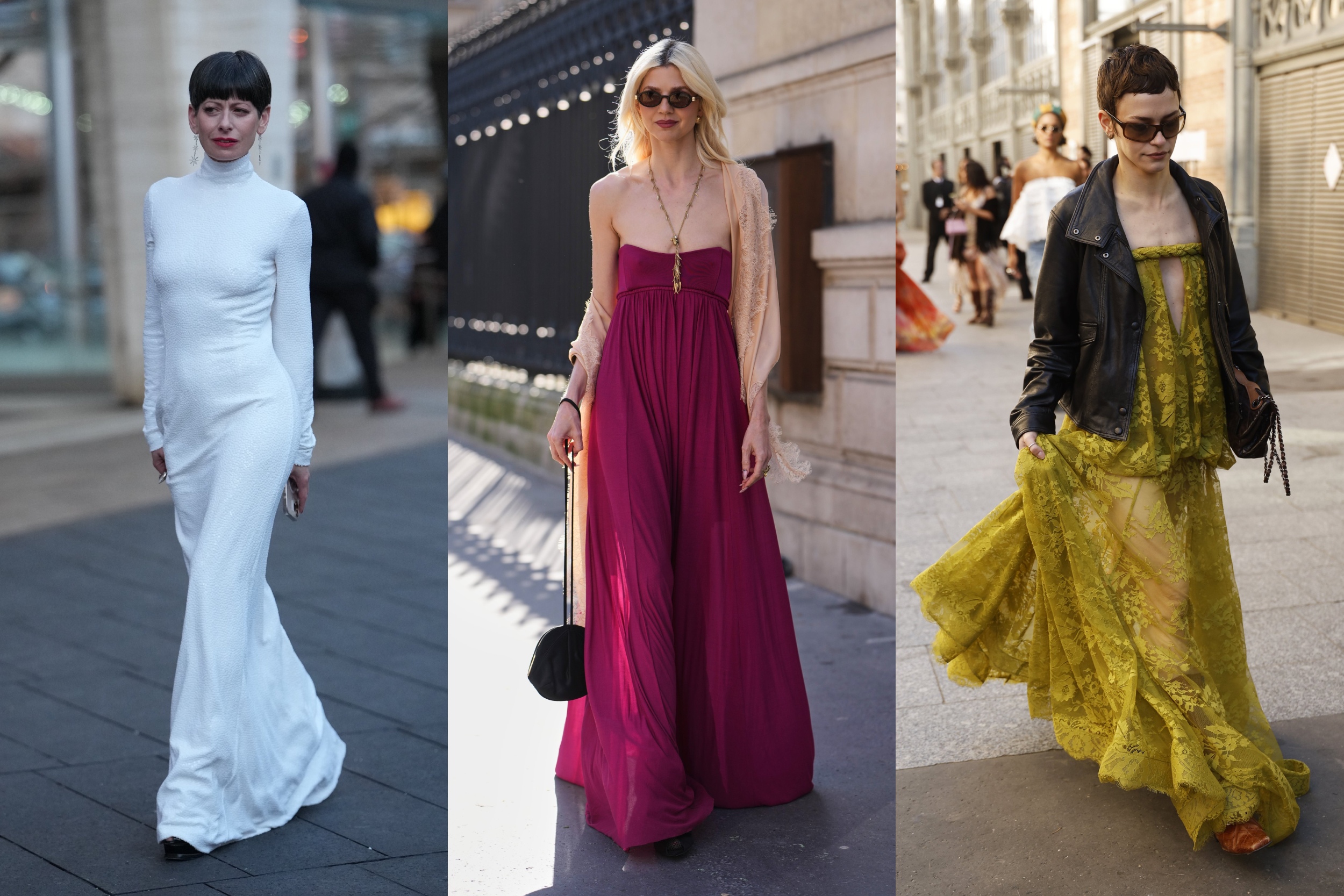 Modellek maxiruhában vonulnak