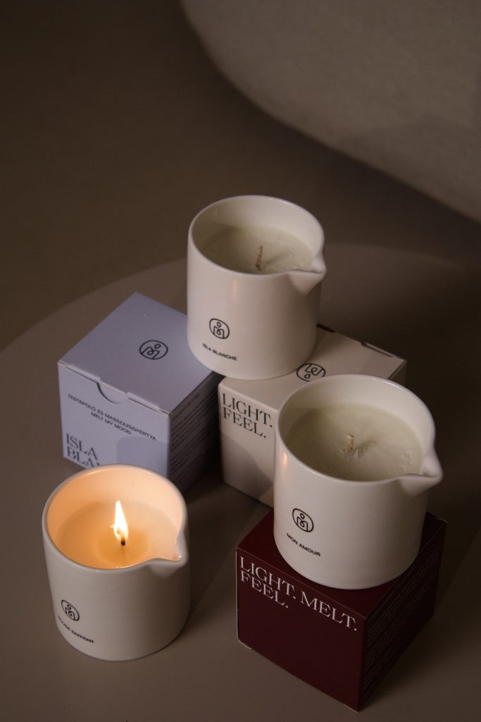 Melt My Mood masszázs- és testápoló gyertyák