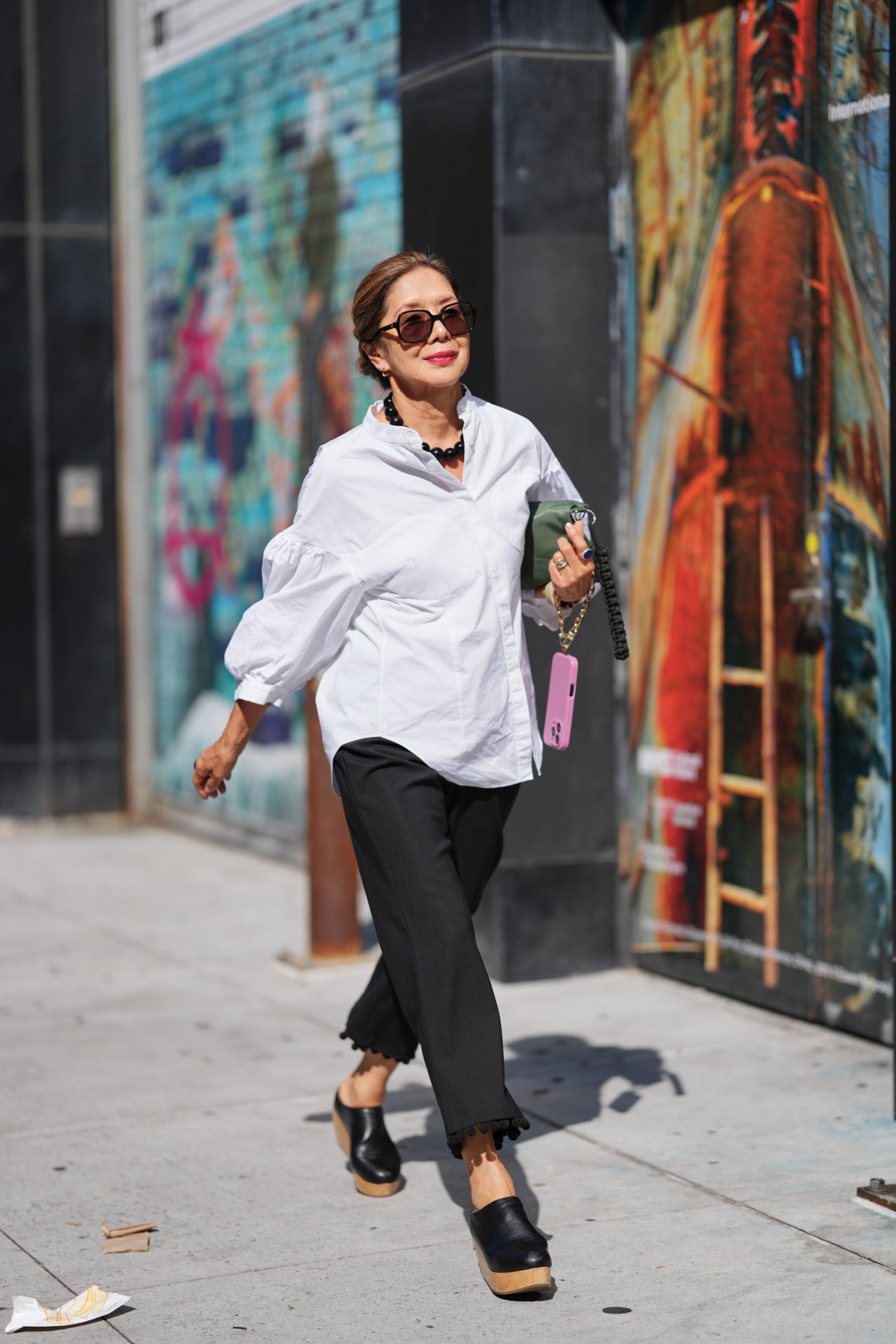 Modell 3/4-es ujjú felsőben