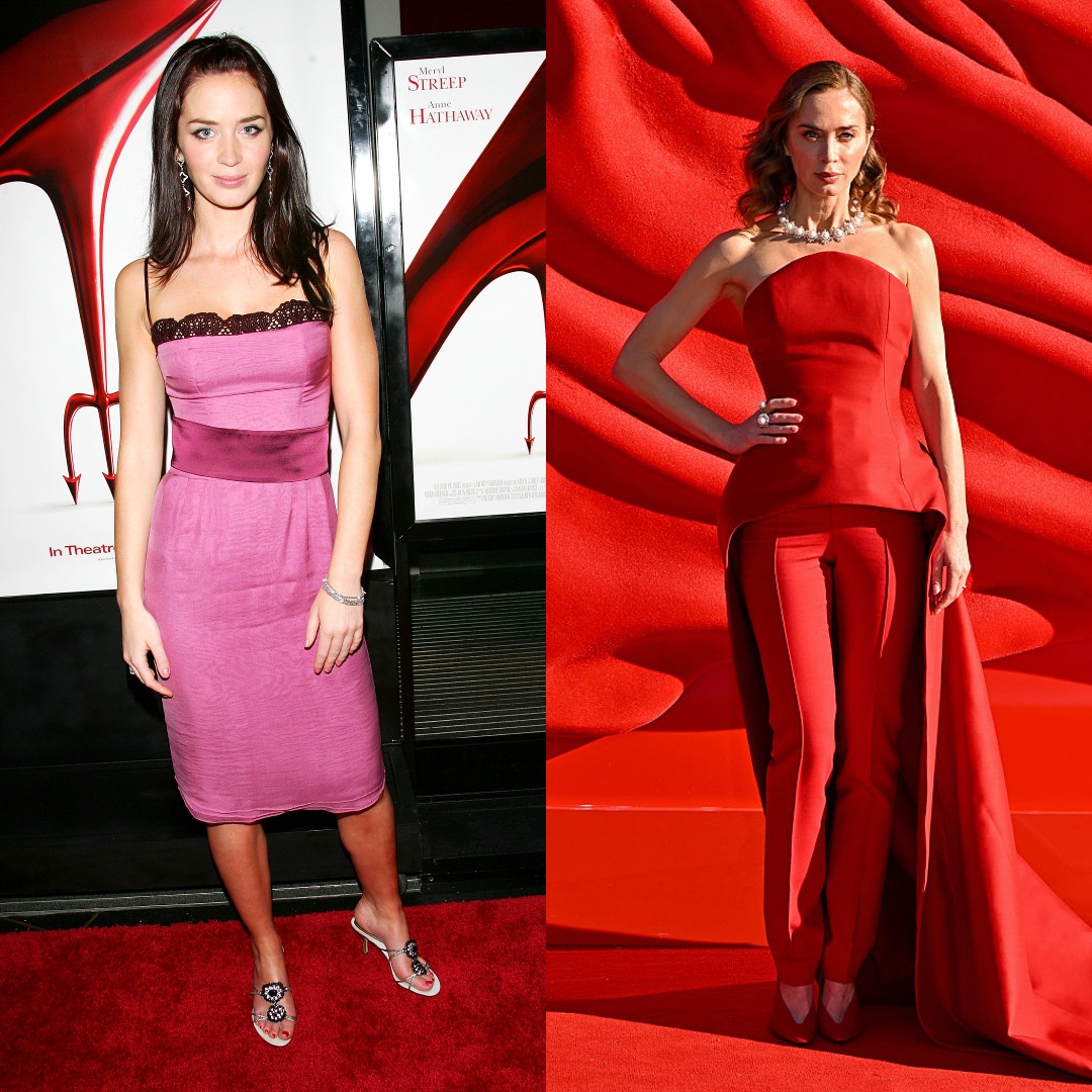 Emily Blunt kollázson: 2006 és 2026
