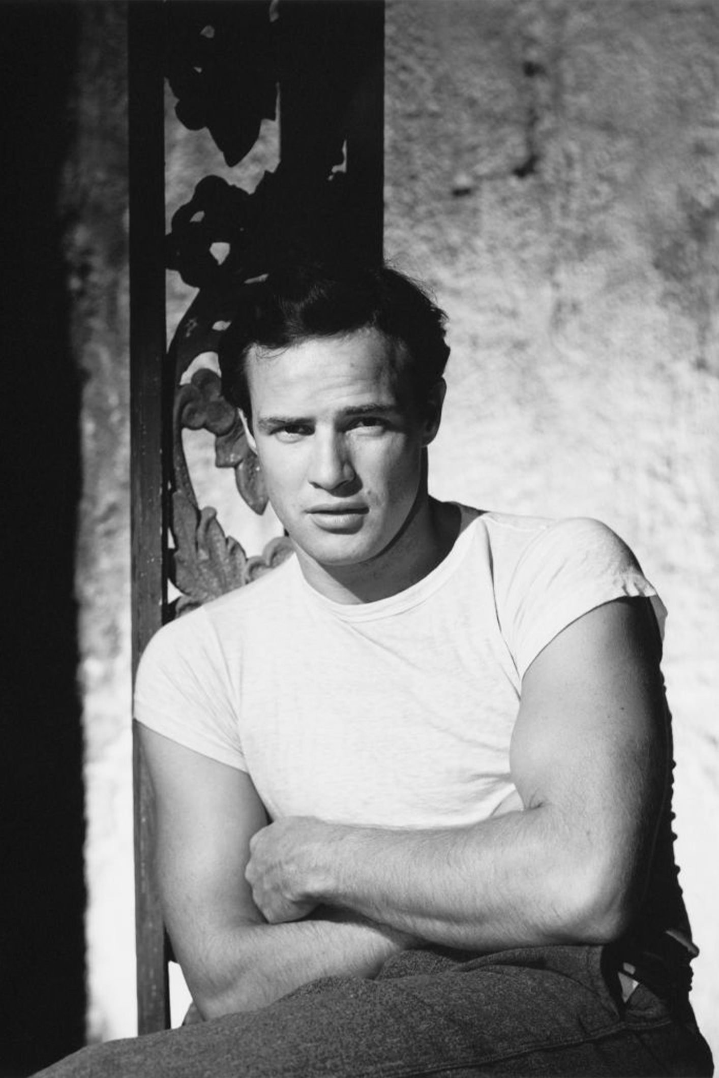 Marlom Brando fehér polóban
