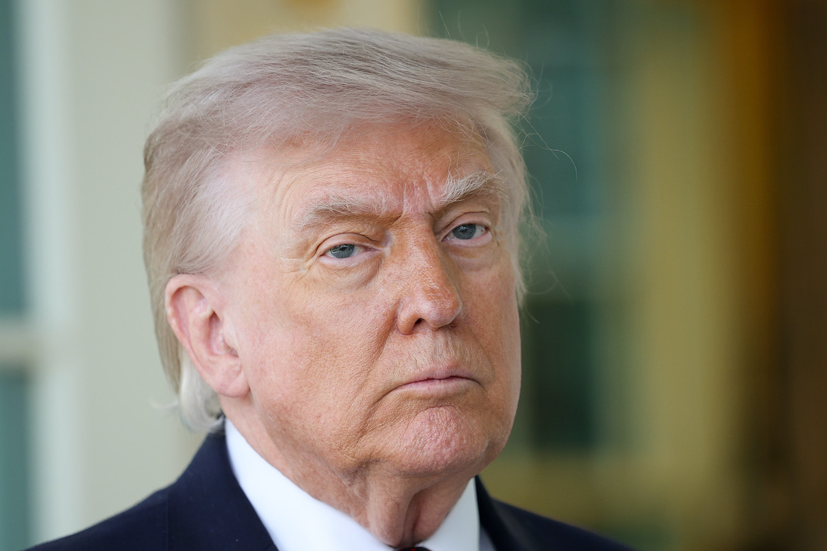 Donald Trump közeli felvételen