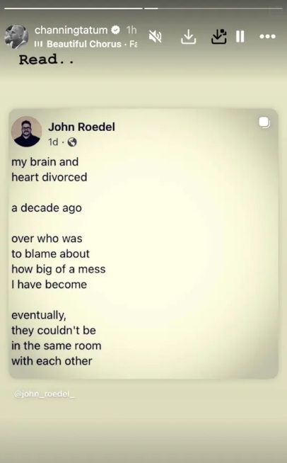 Channing Tatum verssel üzent