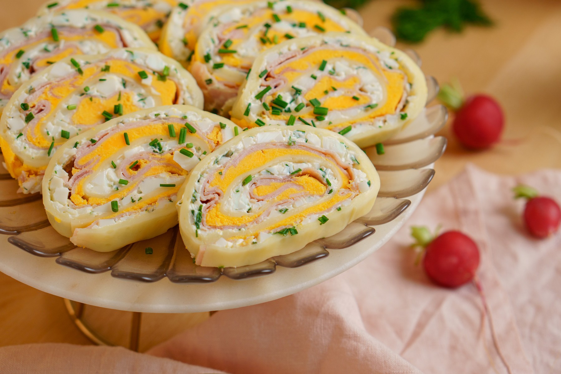 Húsvéti retró sajttekercs