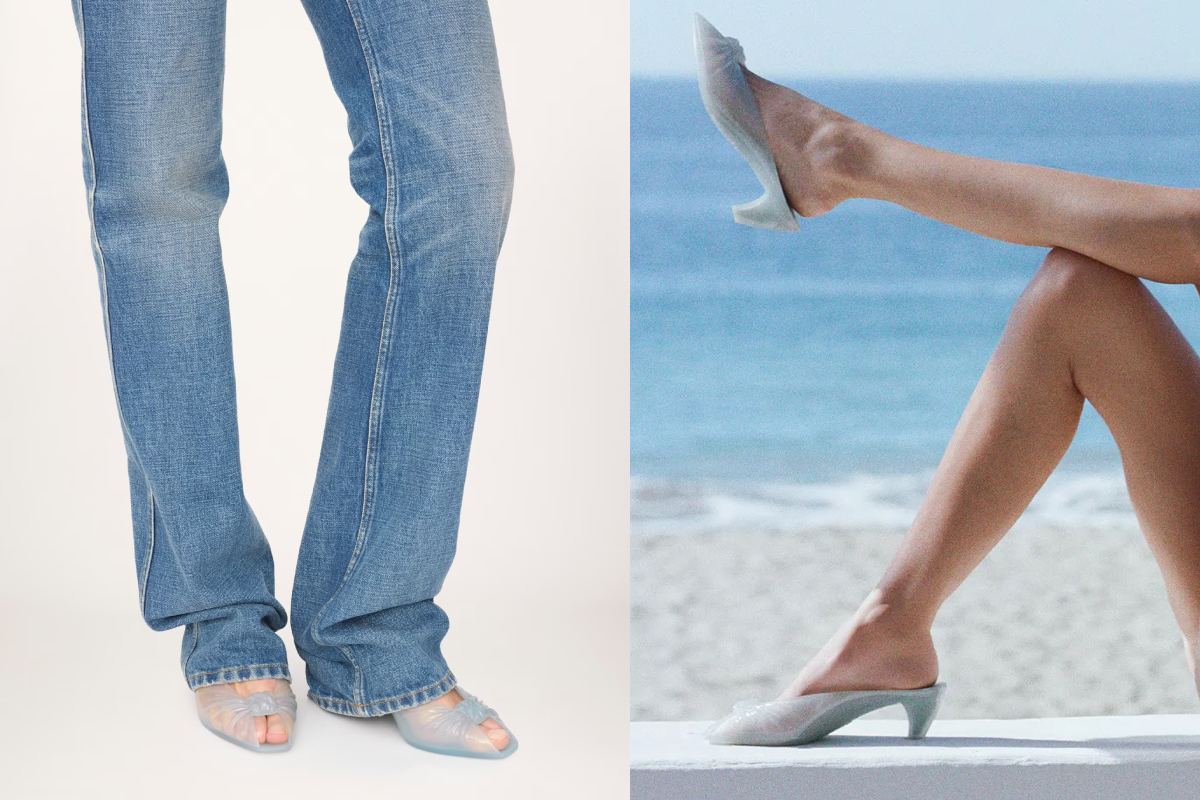 A Chloé gumipapucsai famerral és fürdőruhával