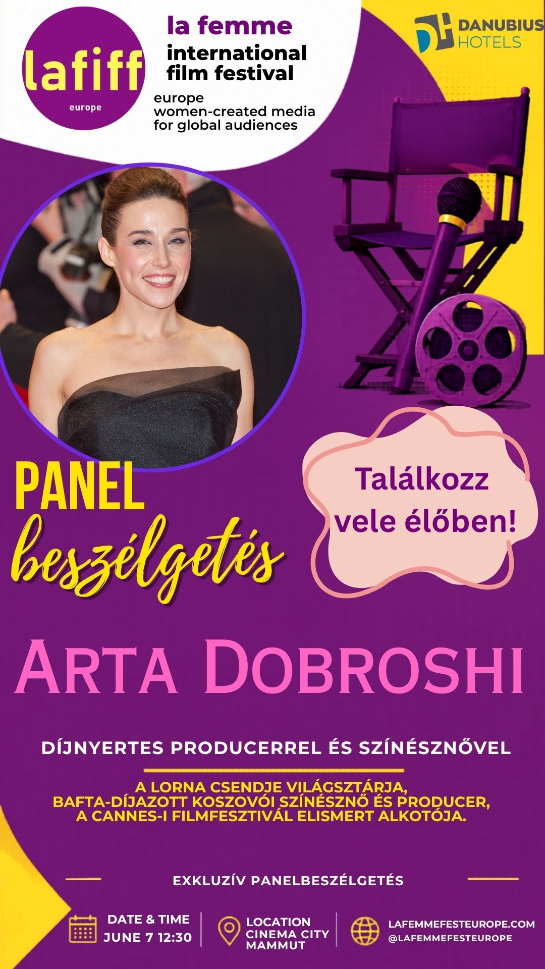Arta Dobroshi a fesztivál díszvendége