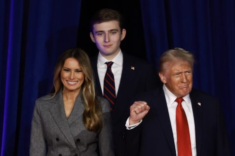 Donald Trump, Melania Trump és Barron Trump