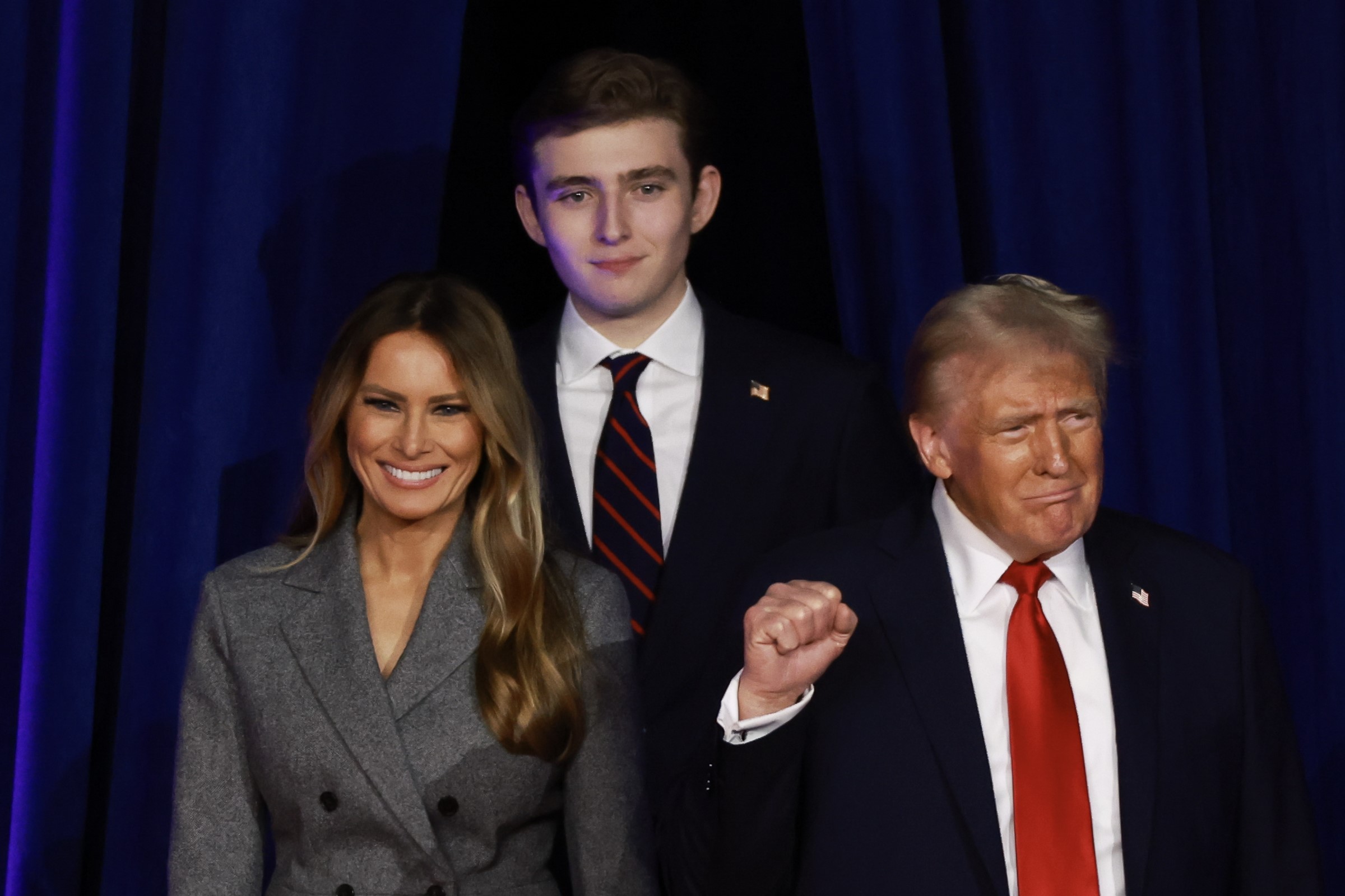 Donald Trump, Melania Trump és Barron Trump