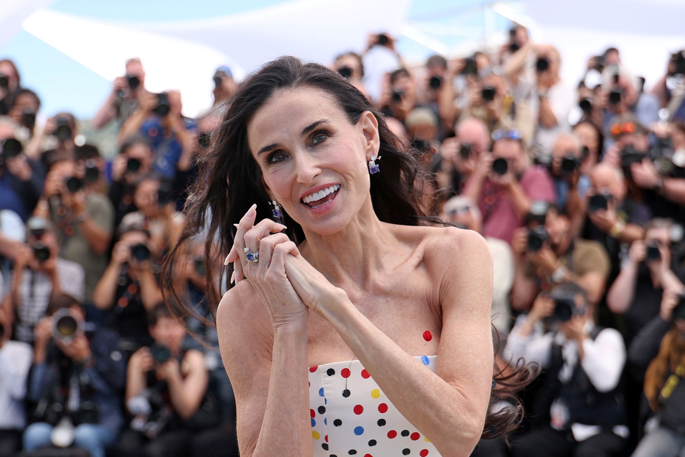 Demi Moore a cannes-i filmfesztiválon