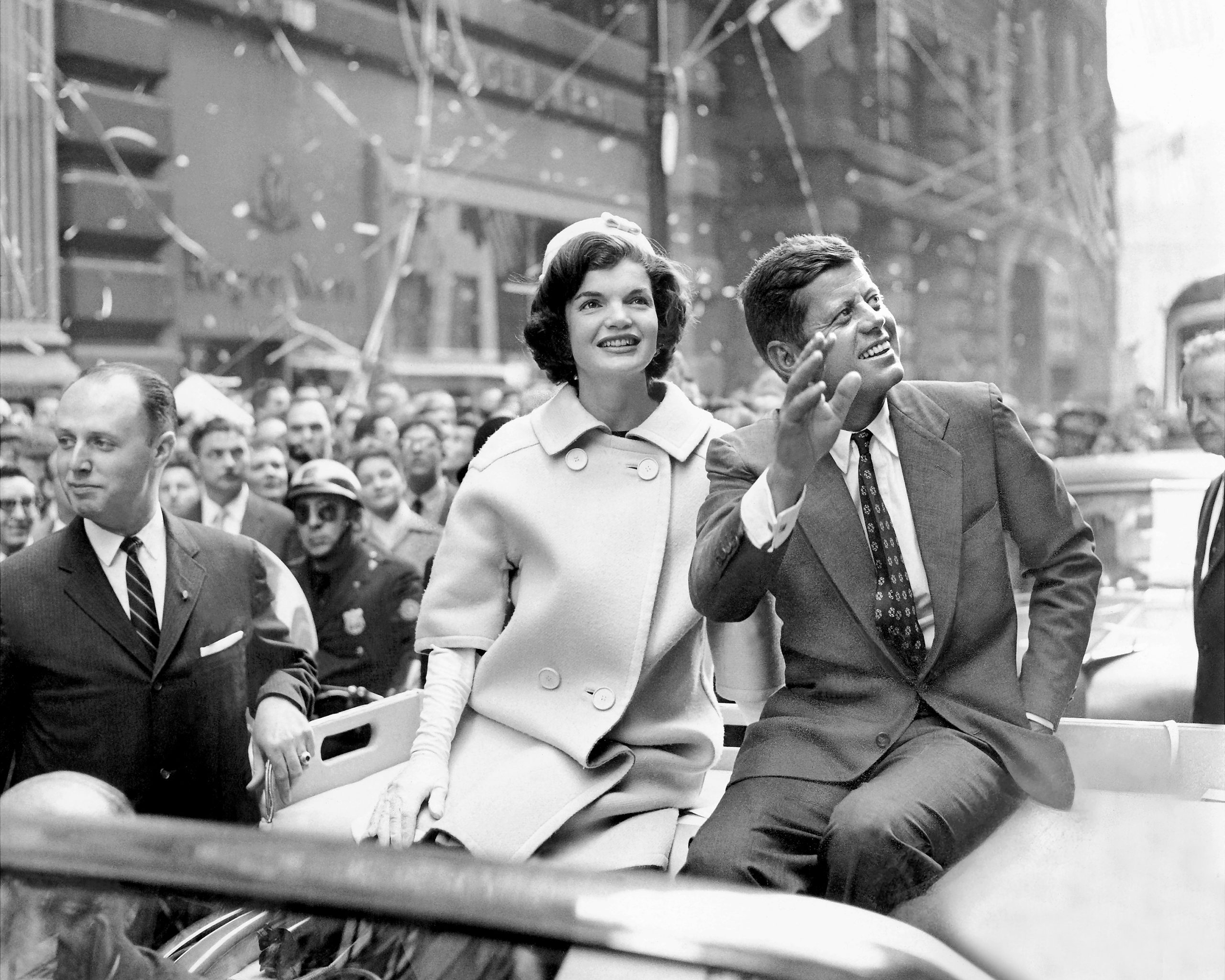 John F. Kennedy és felesége 1960-ban