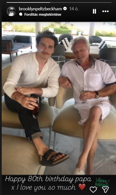 Brooklyn Beckham és nagyapja