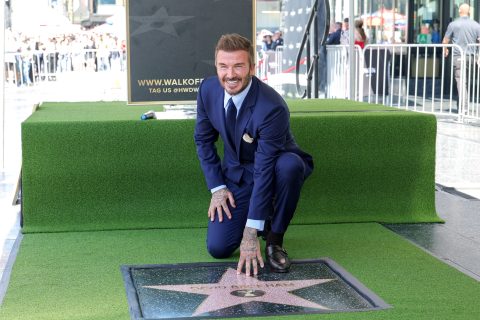David Beckham csillagot kapott a Hollywood Walk of Fame-en