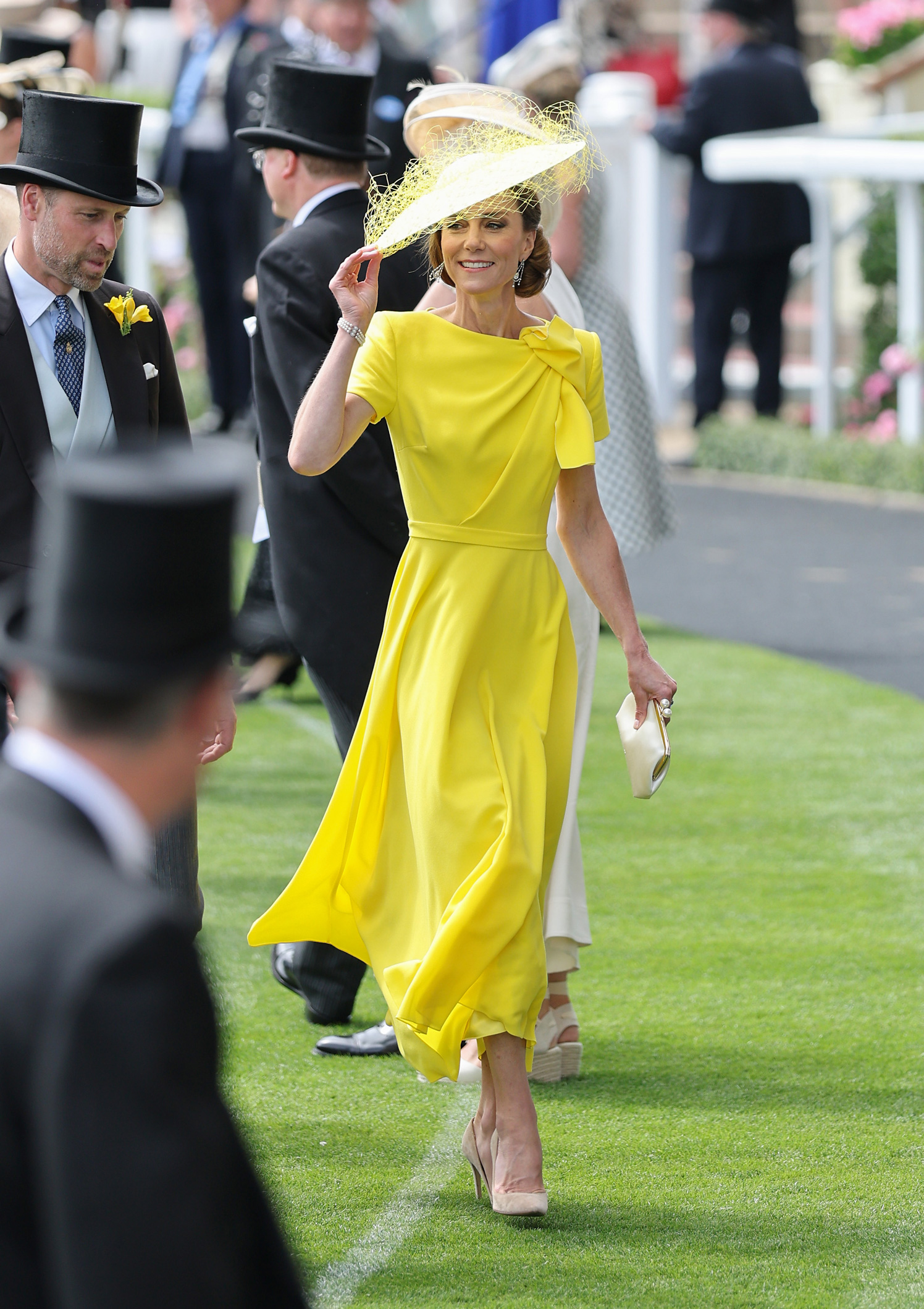 katalin-hercegne-ascot-sarga-ruha | Marie Claire Katalin hercegné sárga ruhában Ascotban