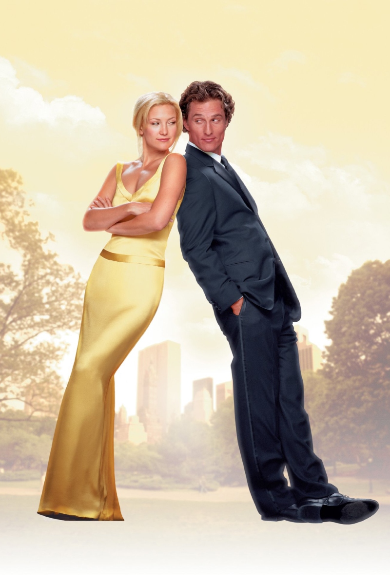 A Hogyan veszítsünk el egy pasit 10 nap alatt? című film plakátján is az ominózus sárga ruhát viseli Kate Hudson
