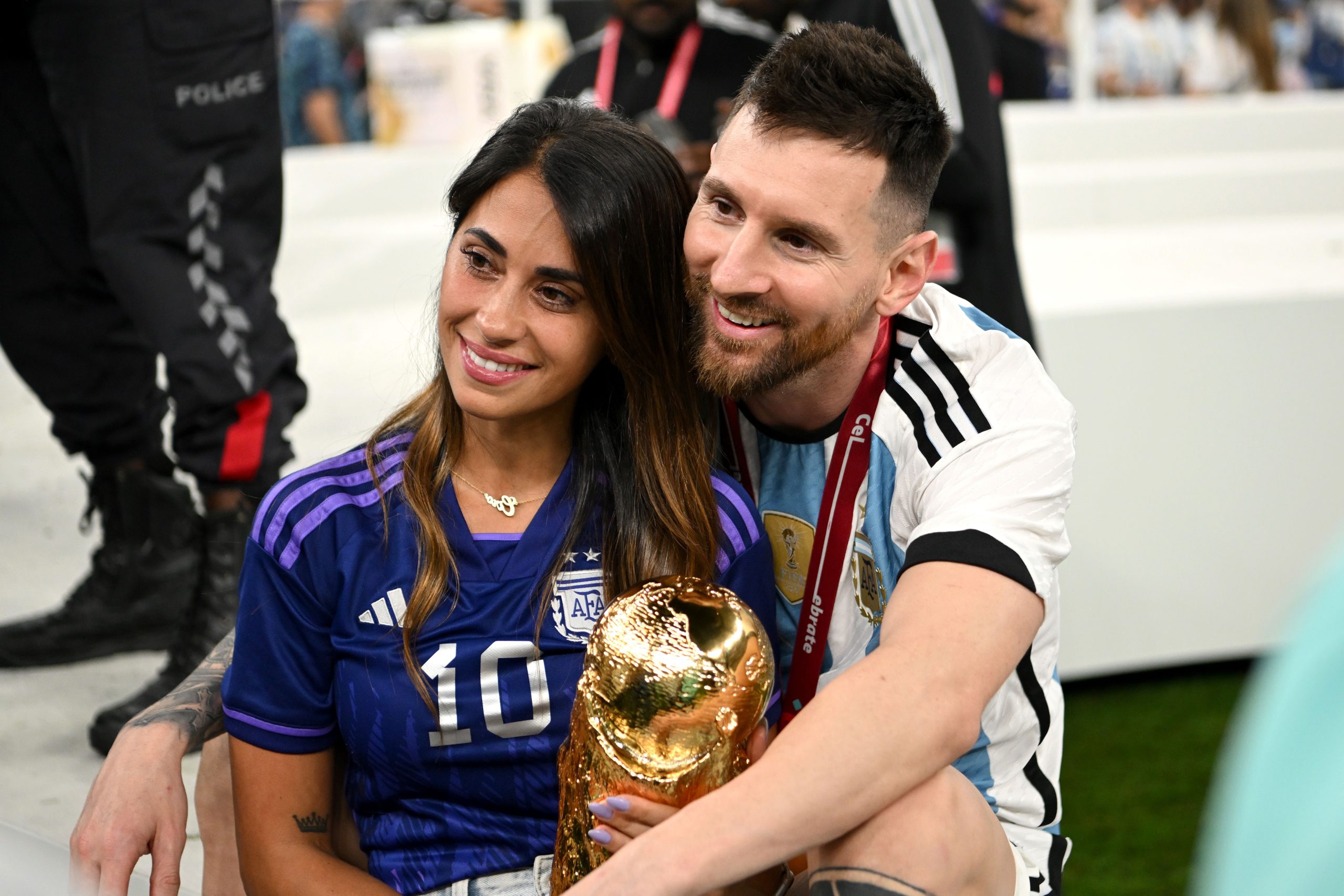 Lionel Messi és Antonela Roccuzzo