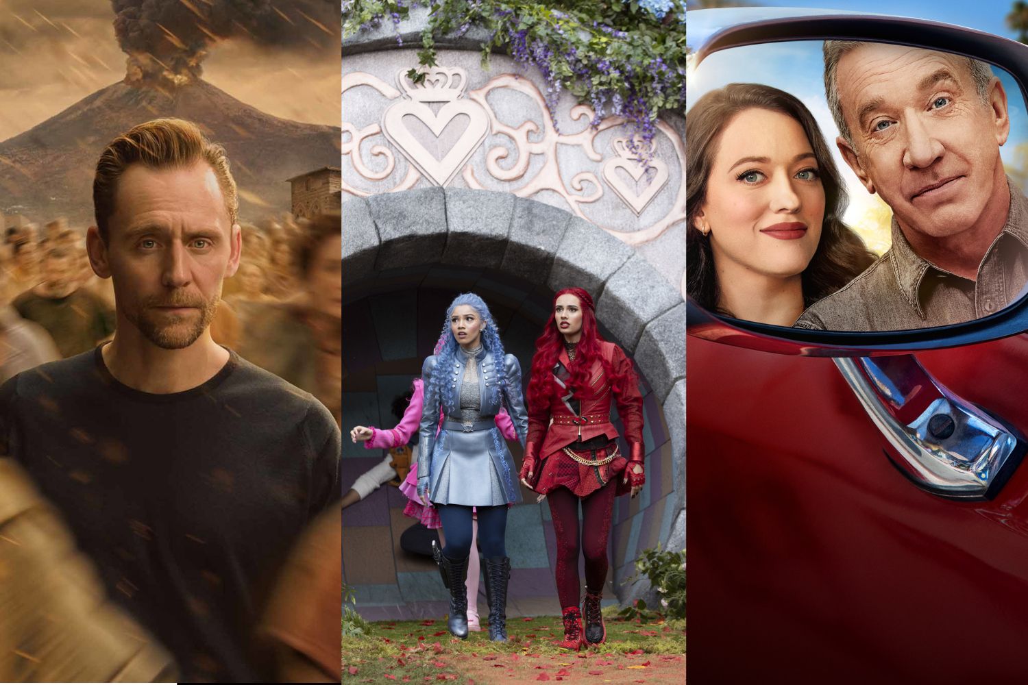 2026. júliusi újdonságok Disney+ - Tom Hiddleston NatGeo Pompeii dokumentumfilm, Utódok: Gonoszok Csodaországa, Shiftin Gears