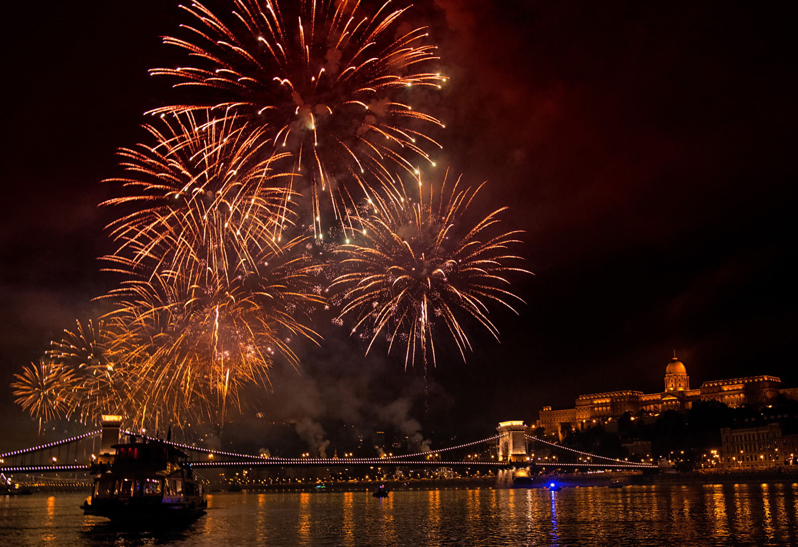 Tűzijáték Budapesten