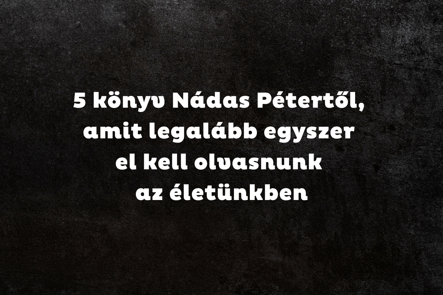 Fekete háttéren fehér felirat