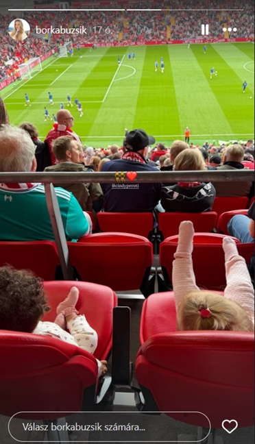 szoboszlai-dominik-kislanya-gravenberch-liverpool | Marie Claire Szoboszlai Dominik kislánya
