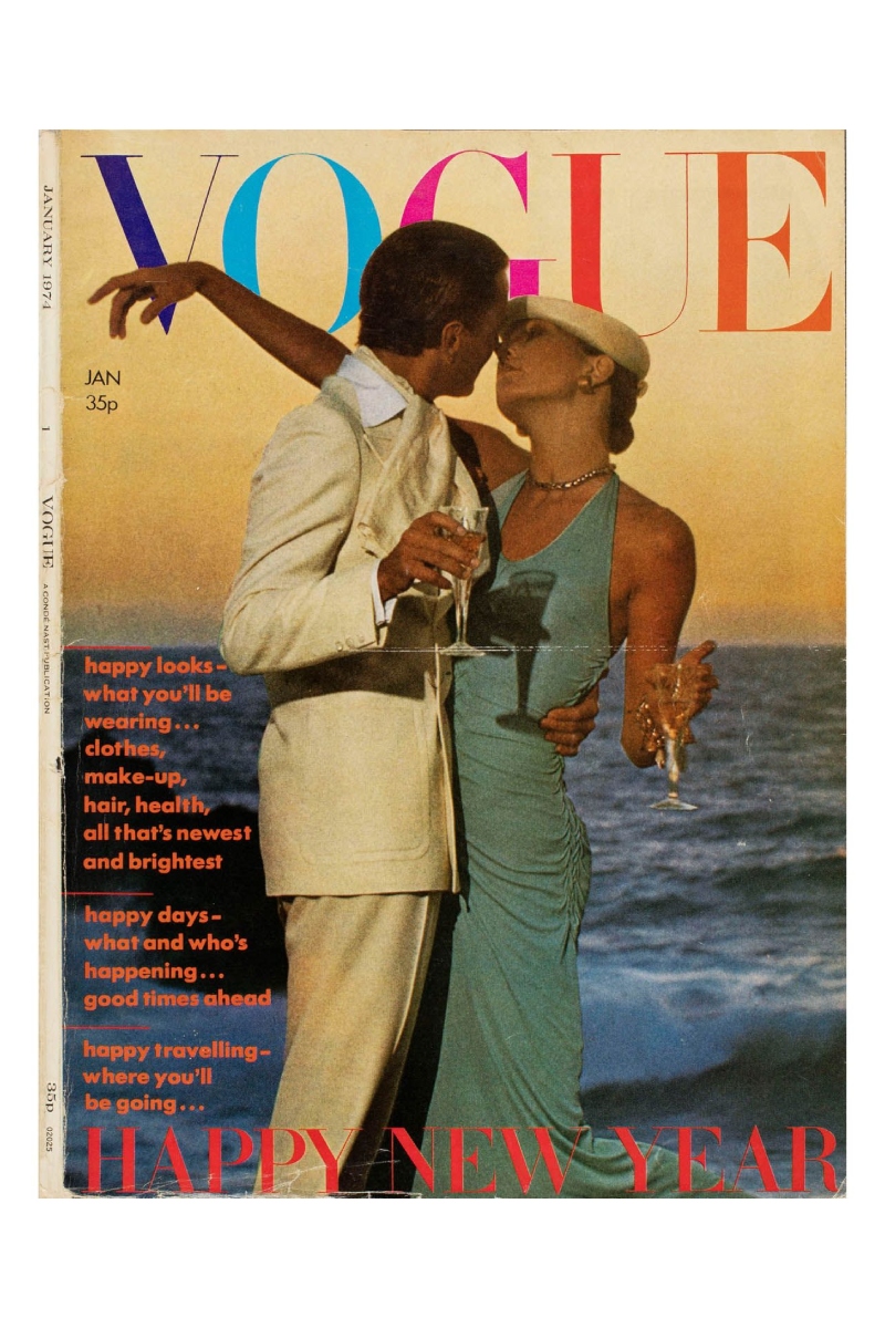 A brit Vogue címlapja, 1974.