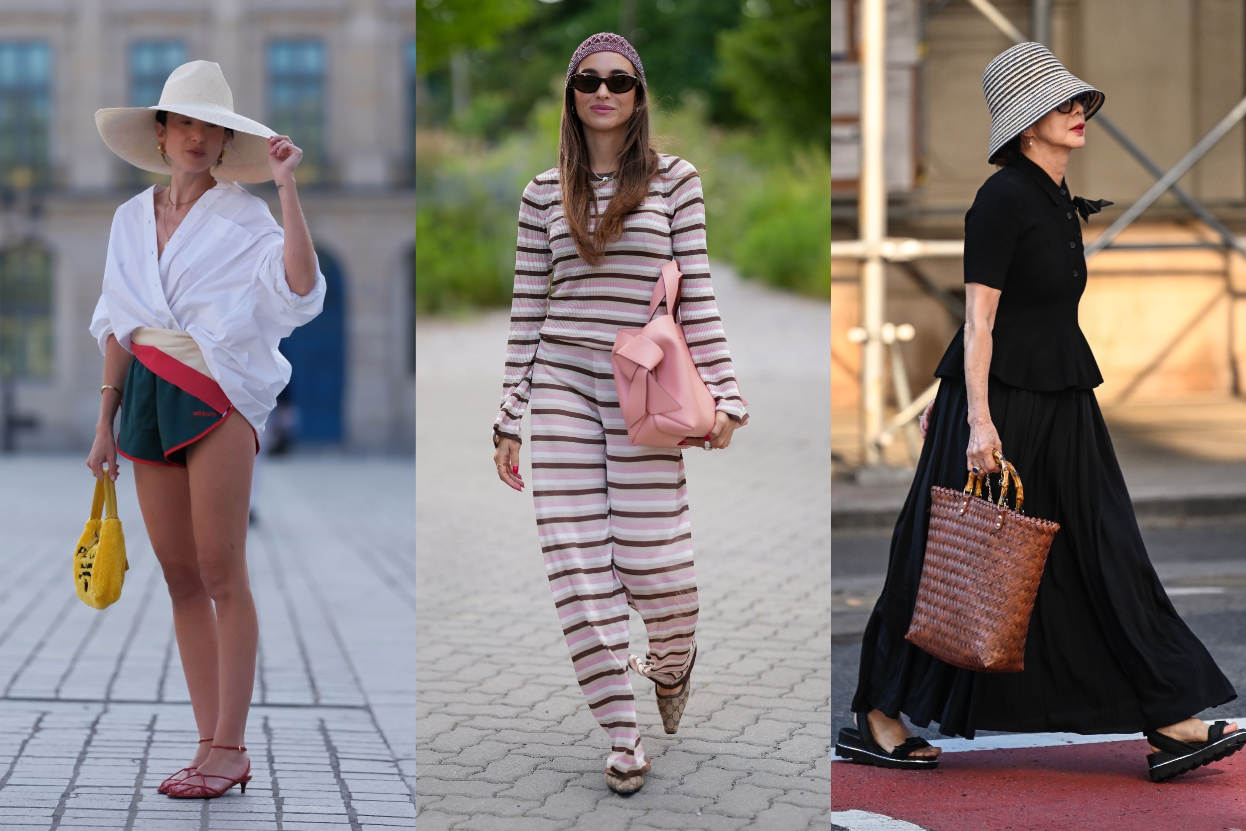 Divatinfluenszerek nyári kalapban pózolnak