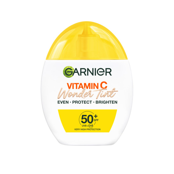 kremmania-beauty-box-2026-augusztus-leteszteltuk | Marie Claire Garnier C-Vitaminos Wonder Tint színezett fluid SPF 50+, világos árnyalat