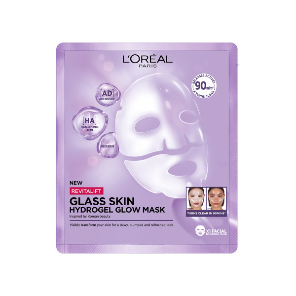 kremmania-beauty-box-2026-augusztus-leteszteltuk | Marie Claire L’Oréal Paris Revitalift Filler Glass Skin hidrogél ragyogást adó arcmaszk