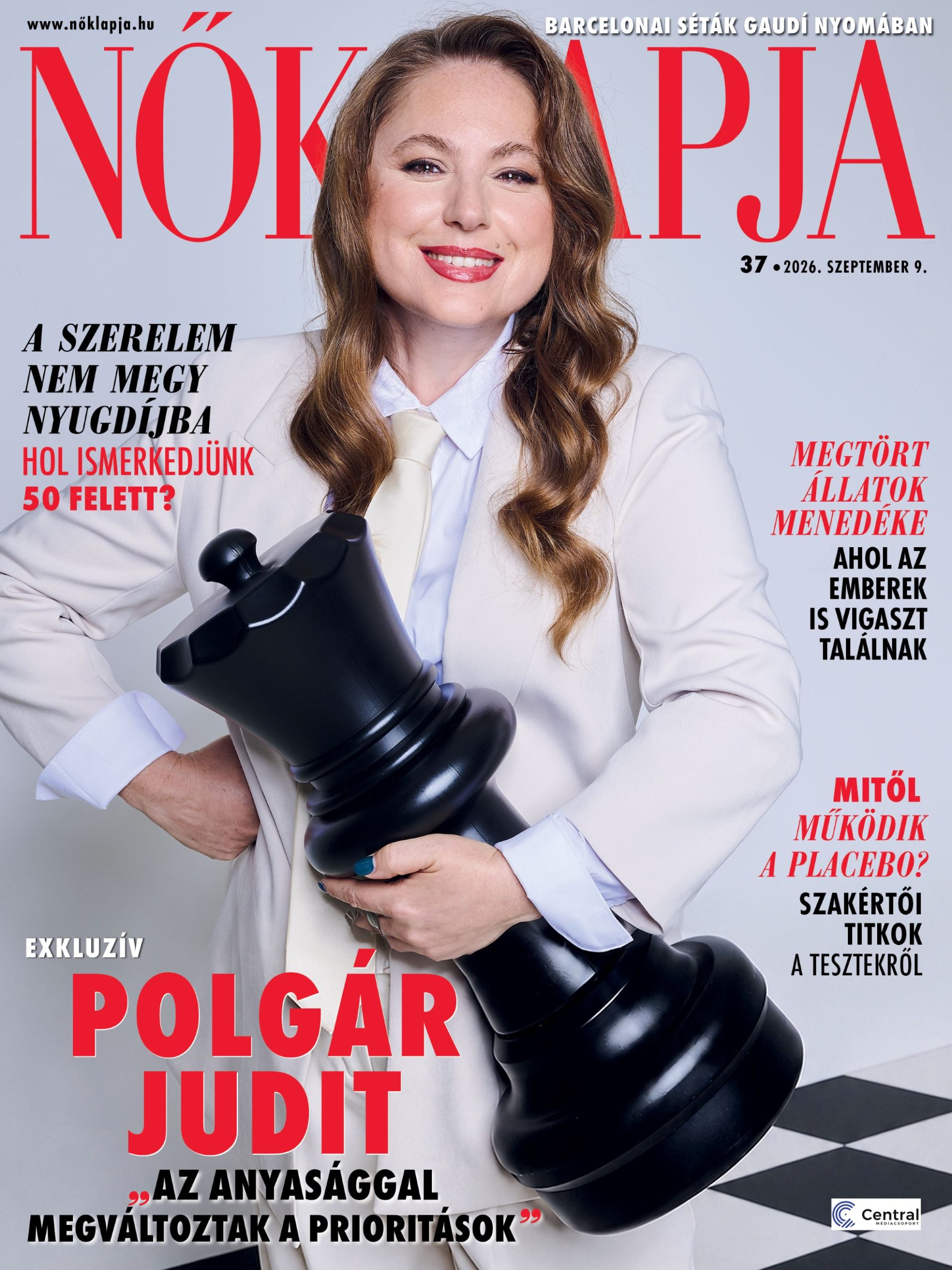 Polgár Judit a Nők Lapja címlapján