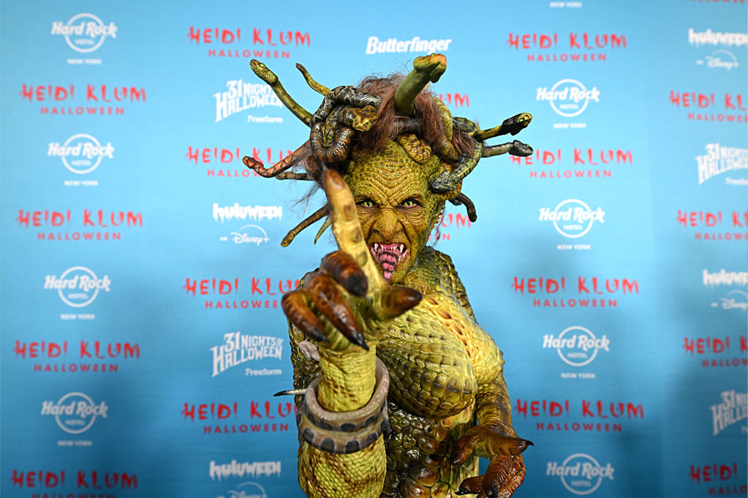 Heidi Klum jelmezben halloweenkor