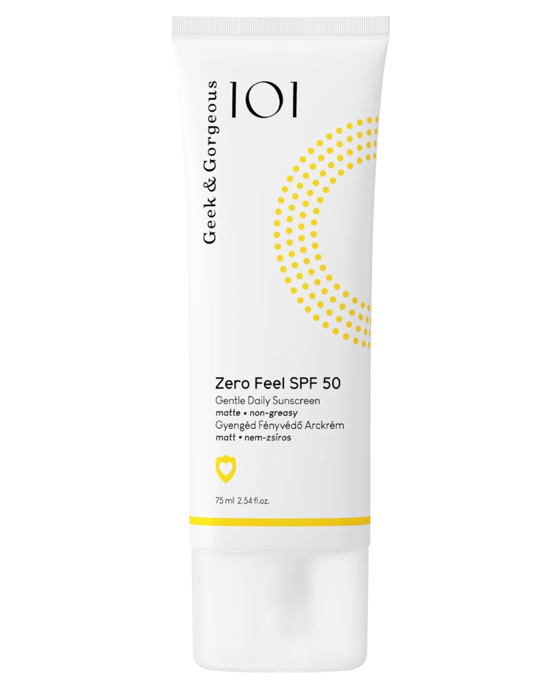Geek & Gorgeous Zero Feel SPF50 gyengéd fényvédő arckrém