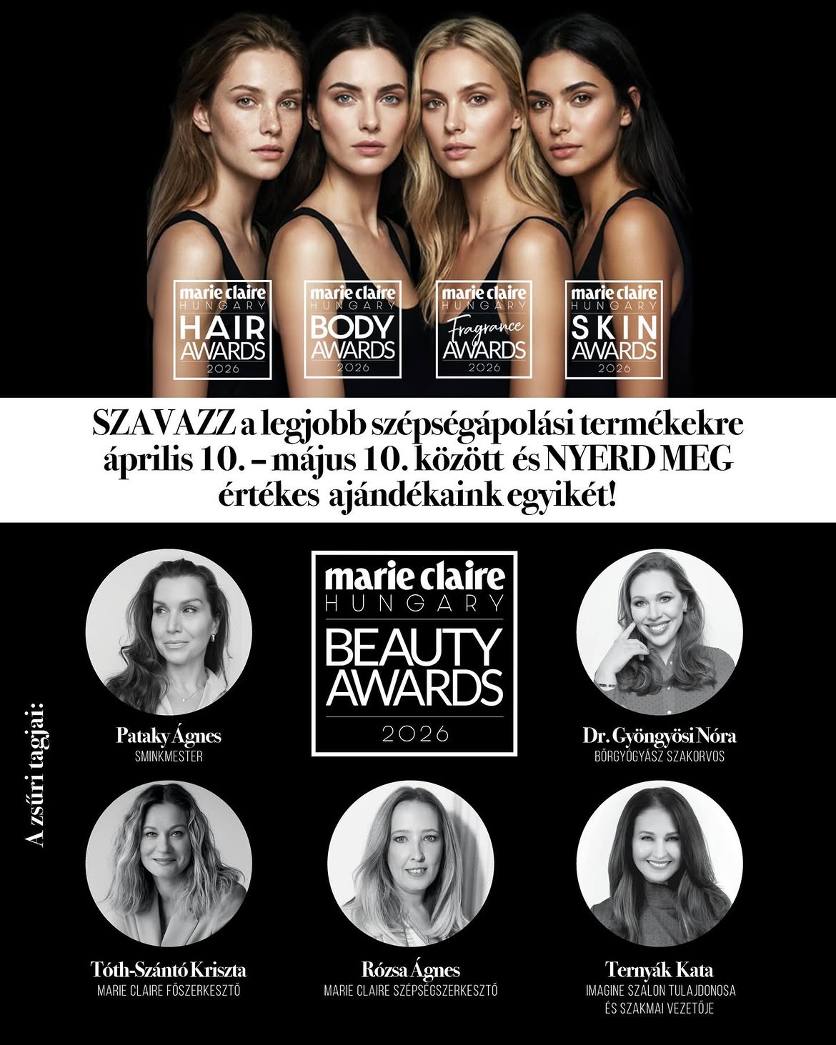 ternyakkata_marieclaireBA | Marie Claire Ternyák Kata - MArie Claire Beauty Awards zsűri